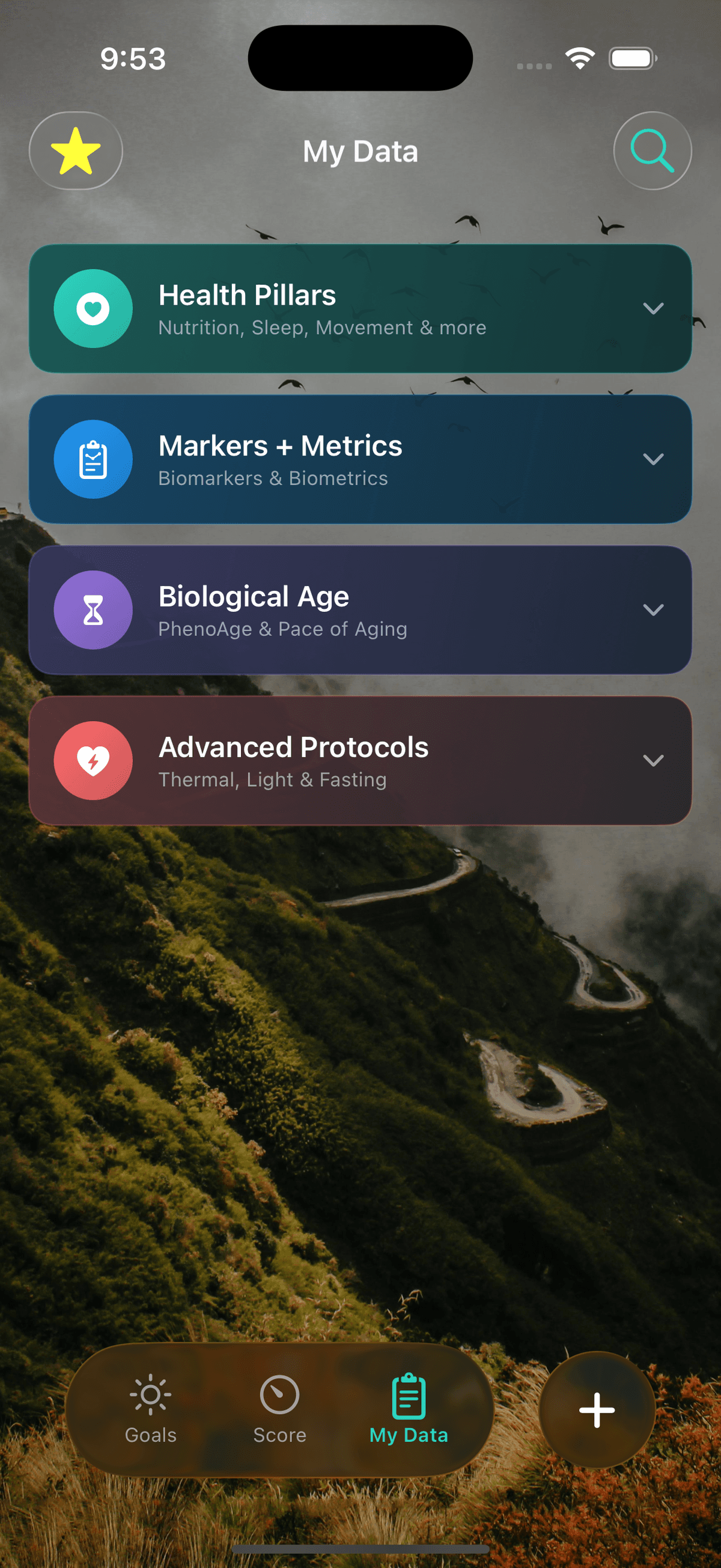 My Data home