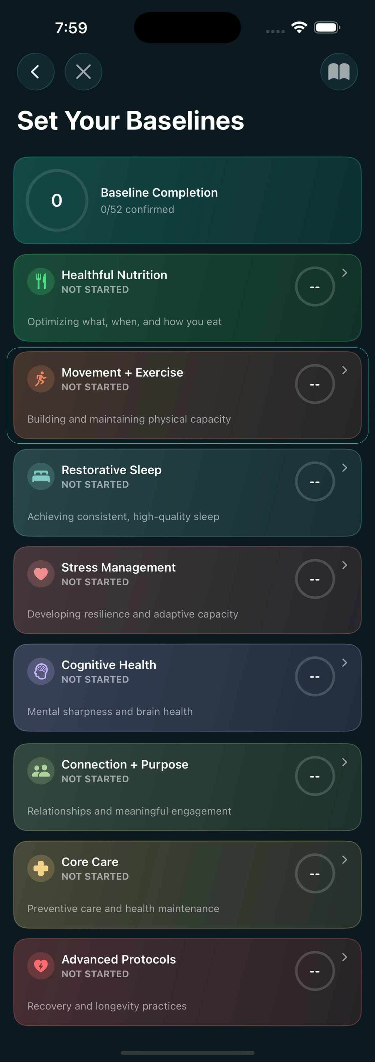 Set Your Baselines — Movement + Exercise