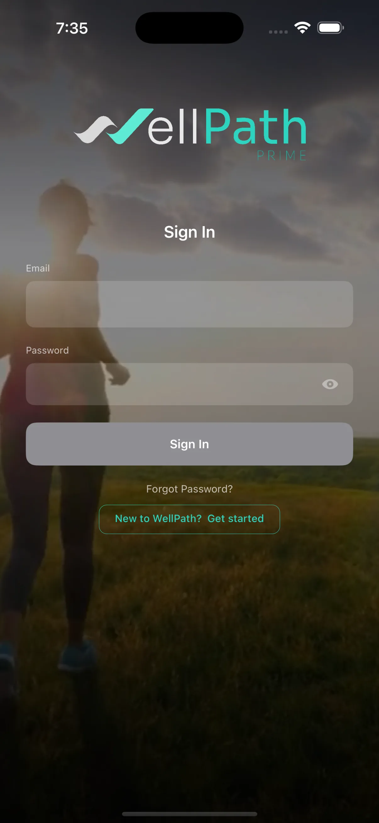 WellPath Sign In screen